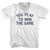 You Play To Win The Game Adult Tri-Blend V-neck T-shirt - White