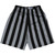 Dark Gray & Black Vertical Stripe Lacrosse Shorts Made In USA by Tribe Lacrosse