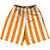 Tennessee Orange & White Vertical Stripe Lacrosse Shorts Made In USA by Tribe Lacrosse