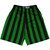 Kelly Green & Black Vertical Stripe Lacrosse Shorts Made In USA by Tribe Lacrosse