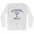Guam Tanguisson Beach Trident Adult Cotton Long Sleeve T-Shirt by Ultras