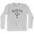 Hawaii Kailua Trident Adult Cotton Long Sleeve T-Shirt by Ultras
