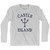 Massachusetts Castle Island Trident Adult Cotton Long Sleeve T-Shirt by Life on the Strand