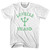 Massachusetts Lovells Island Emerald Art Trident Womens Cotton Junior Cut T-Shirt by Life on the Strand