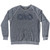Charlottesville CHO Airport Adult Tri-Blend Sweatshirt - Athletic Grey