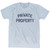 Private Property Adult Tri-Blend T-shirt by Ultras