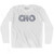 Charlottesville CHO Airport Adult Cotton Long Sleeve T-shirt - White