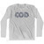 Cody COD Airport Adult Cotton Long Sleeve T-shirt - Grey Heather