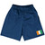 Ivory Coast Country Heritage Flag Basketball Practice Shorts Made In USA by Ultras