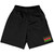 Kenya Country Heritage Flag Basketball Practice Shorts Made In USA by Ultras