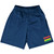 Mauritius Country Heritage Flag Basketball Practice Shorts Made In USA by Ultras