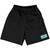 Saint Lucia Country Heritage Flag Basketball Practice Shorts Made In USA by Ultras