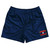 Laos Country Heritage Flag Rugby Shorts Made In USA by Ultras