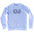 Cleveland CLE Airport Adult Tri-Blend Sweatshirt - White