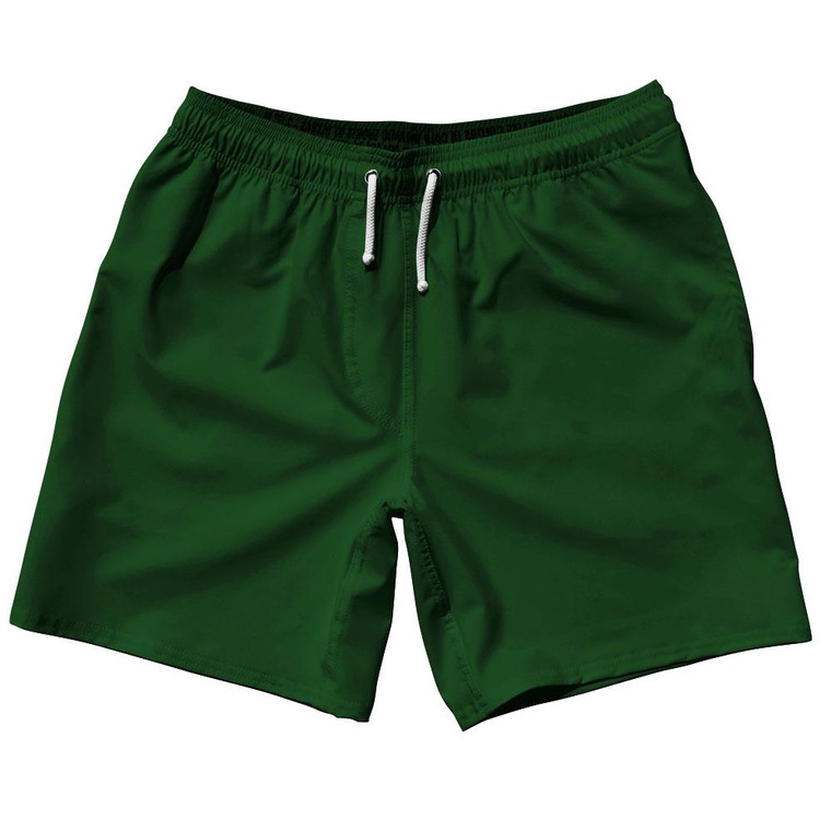 Green Grass Blank 7" Swim Shorts Made in USA by Ultras