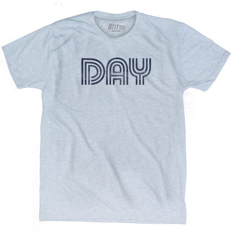 Dayton DAY Airport Adult Tri-Blend T-shirt - Athletic White