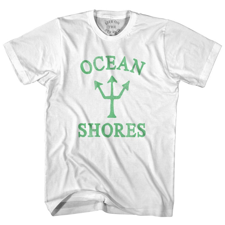 Washington Ocean Shores Trident Womens Cotton Junior Cut T-Shirt by Ultras