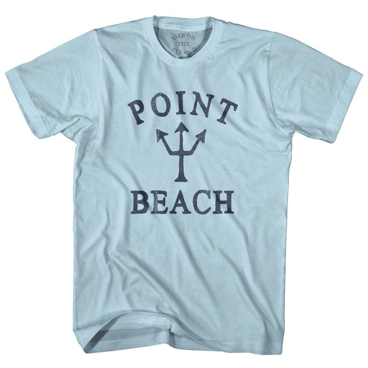 Wisconsin Point Beach Trident Adult Cotton T-Shirt by Ultras