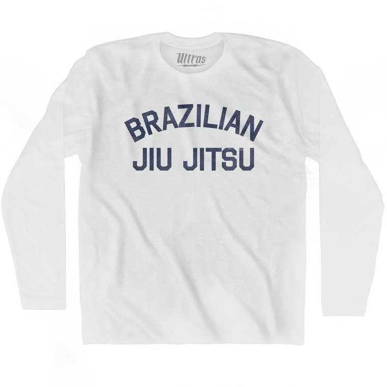 Brazilian Jiu Jitsu Adult Cotton Long Sleeve T-Shirt by Ultras