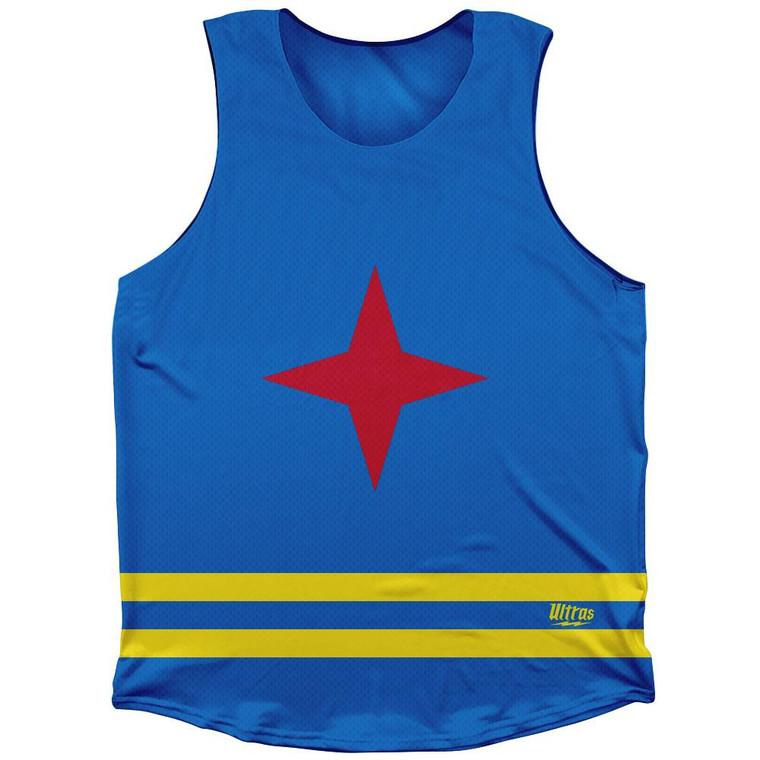 Aruba Country Flag Athletic Tank Top by Ultras