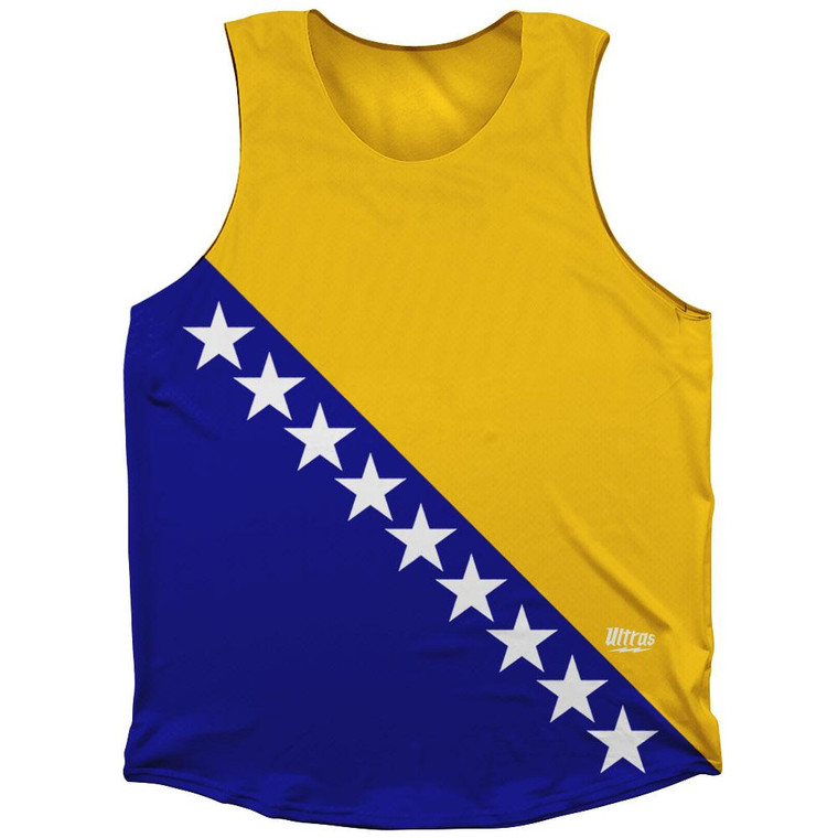 Bosnia And Herzegovina Country Flag Athletic Tank Top by Ultras