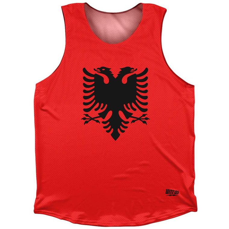Albania Country Flag Athletic Tank Top by Ultras