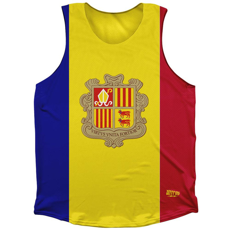 Andorra Country Flag Athletic Tank Top by Ultras