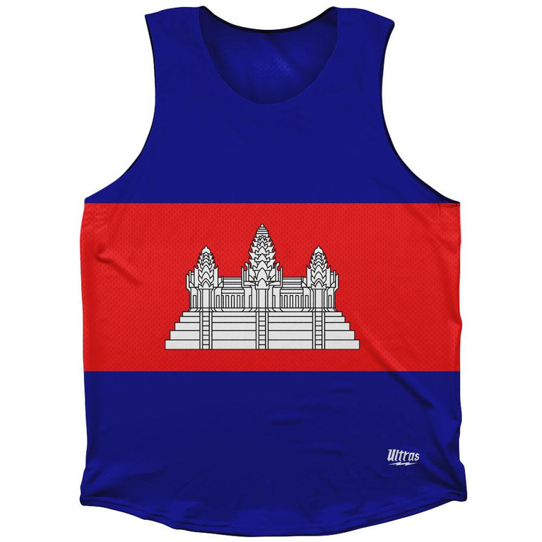 Cambodia Country Flag Athletic Tank Top by Ultras