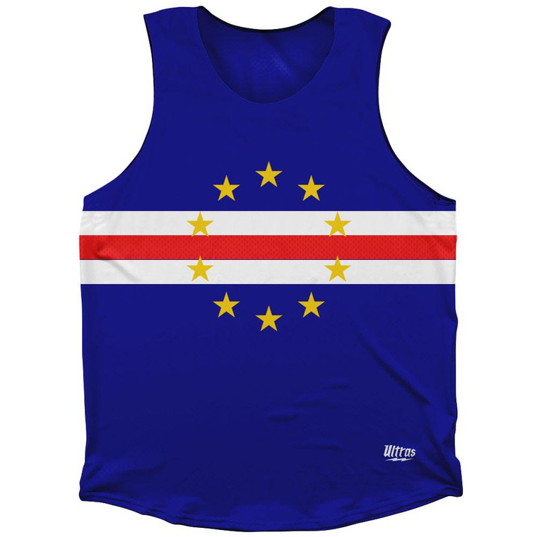 Cape Verde Country Flag Athletic Tank Top by Ultras