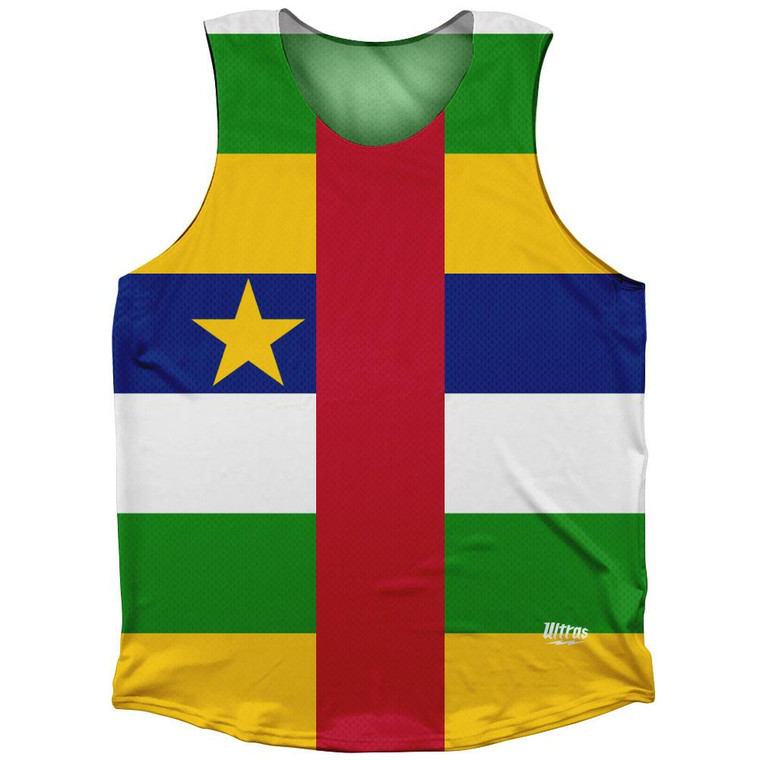 Central African Republic Country Flag Athletic Tank Top by Ultras