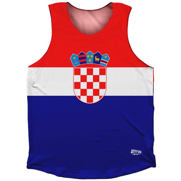 Croatia Country Flag Athletic Tank Top by Ultras