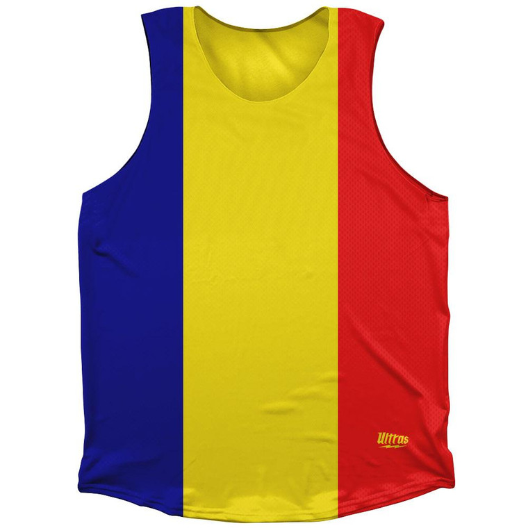 Chad Country Flag Athletic Tank Top by Ultras