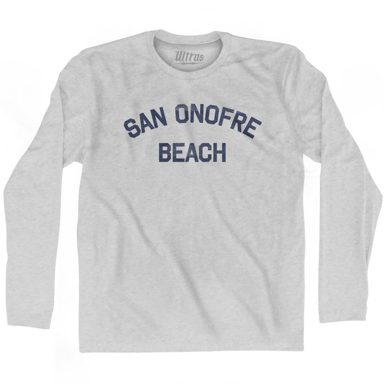 San Onofre Beach Adult Cotton Long Sleeve T-Shirt by Ultras