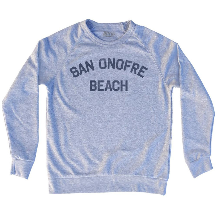 San Onofre Beach Adult Tri-Blend Sweatshirt by Ultras