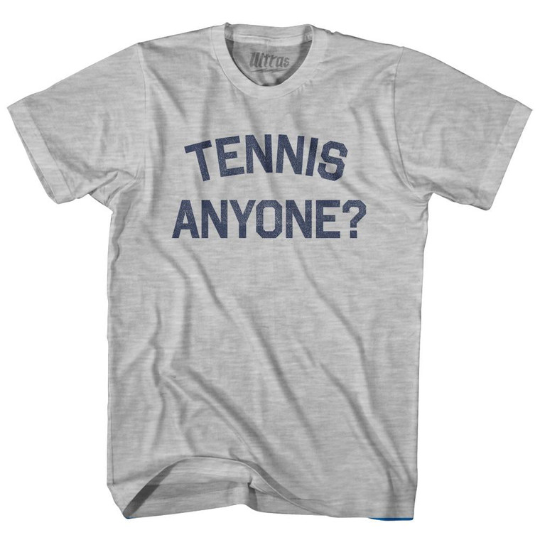 Tennis Anyone Adult Cotton T-Shirt by Ultras