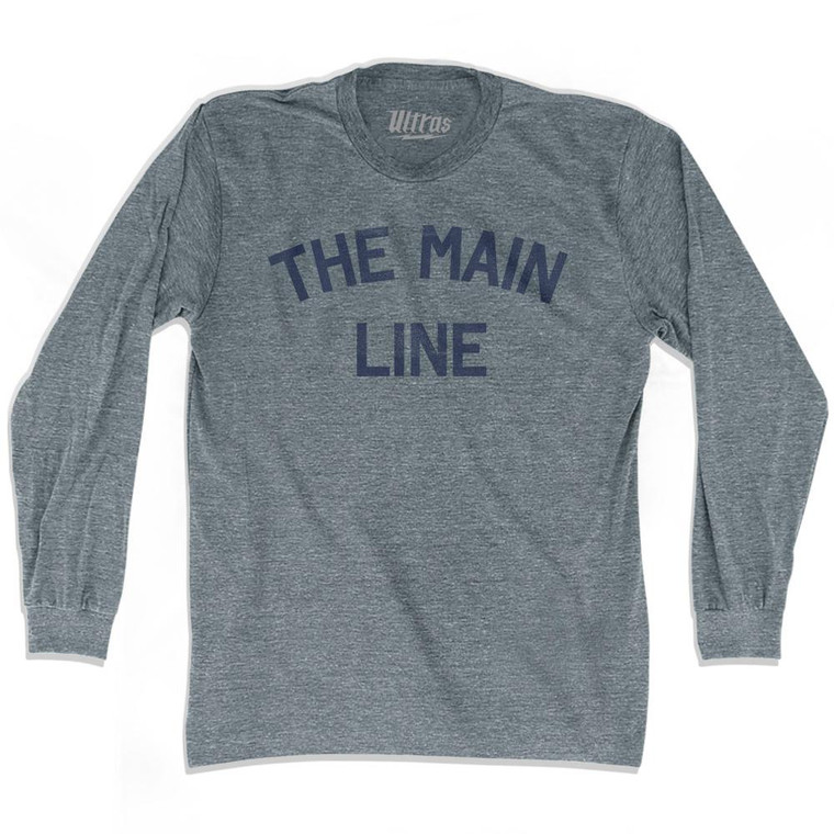 The Main Line Adult Tri-Blend Long Sleeve T-Shirt by Ultras
