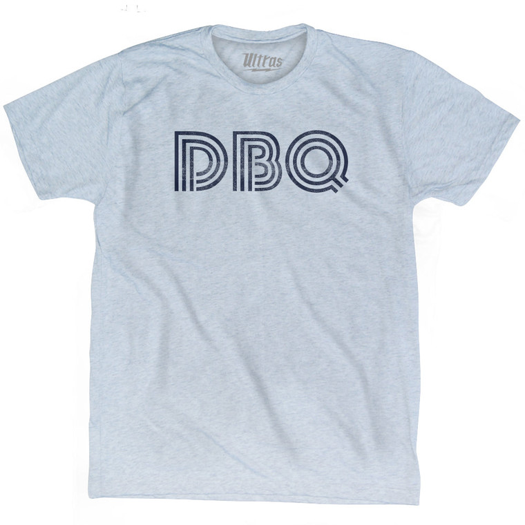 Dubuque DBQ Airport Adult Tri-Blend T-shirt - Athletic White