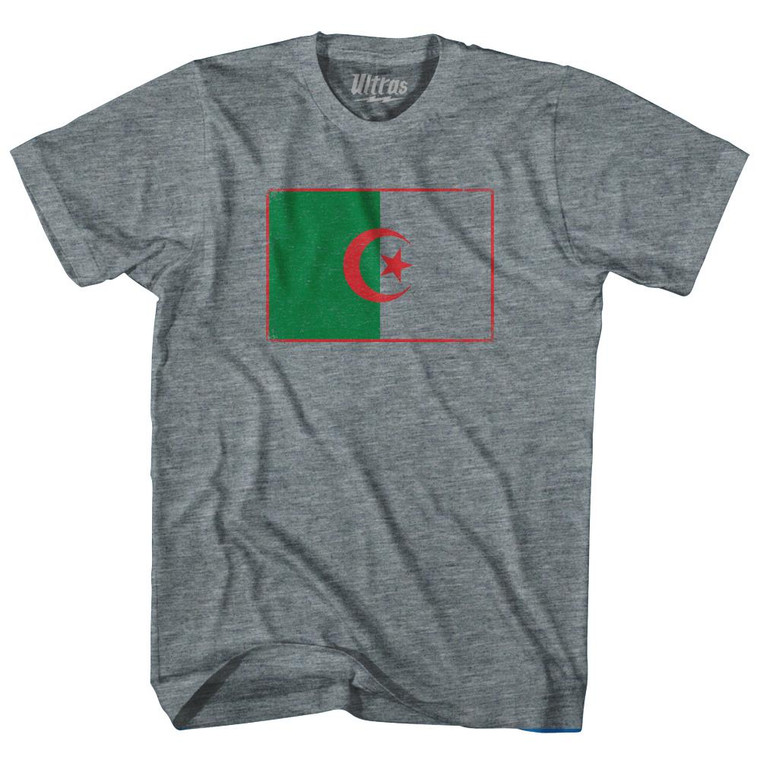 Algeria Country Flag Womens Tri-Blend Junior Cut T-Shirt by Ultras