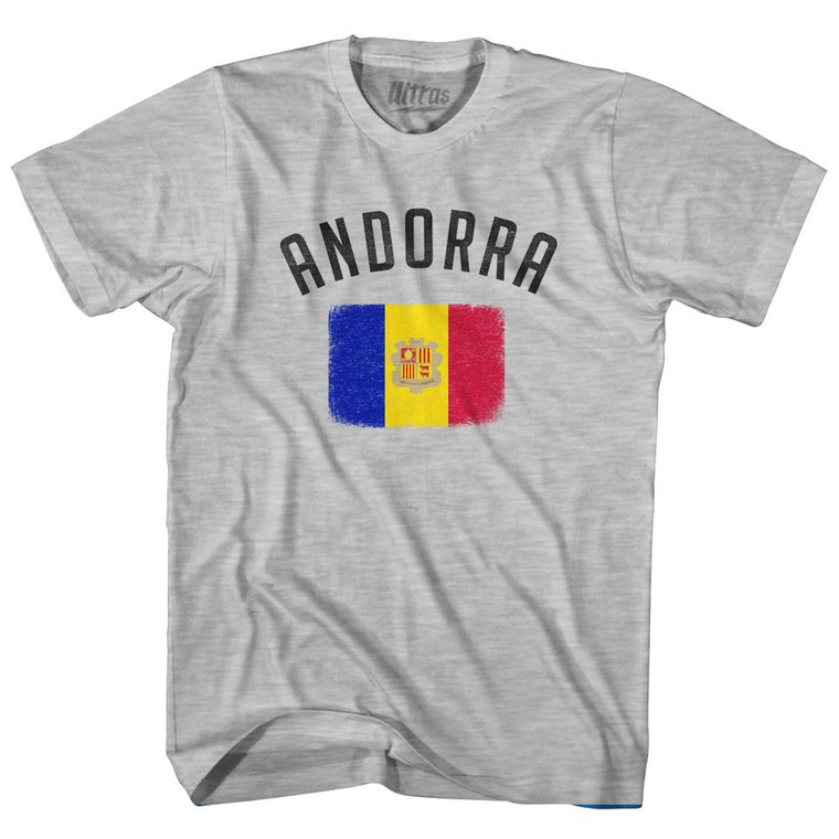 Andorra Country Flag Heritage Youth Cotton T-Shirt by Ultras