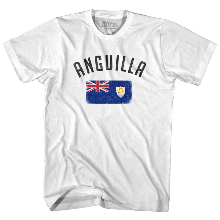 Anguilla Country Flag Heritage Womens Cotton Junior Cut T-Shirt by Ultras