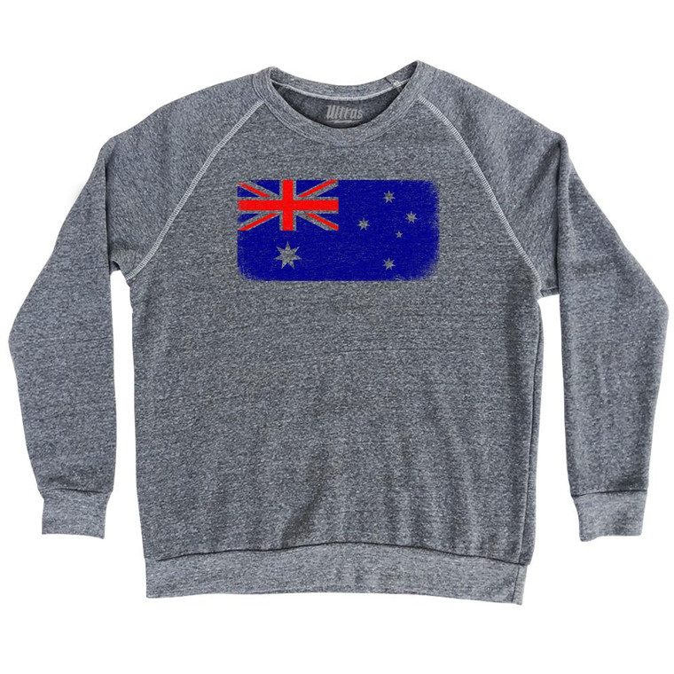 Australia Country Flag Adult Tri-Blend Sweatshirt by Ultras