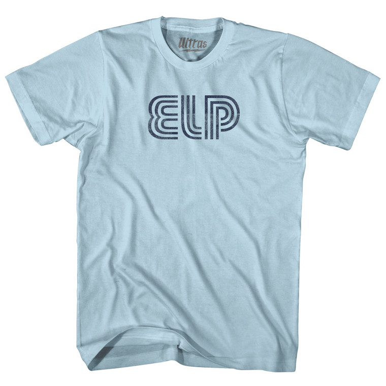 El Paso ELP Airport Adult Cotton T-shirt - Light Blue