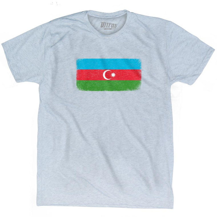 Azerbaijan Country Flag Adult Tri-Blend T-Shirt by Ultras