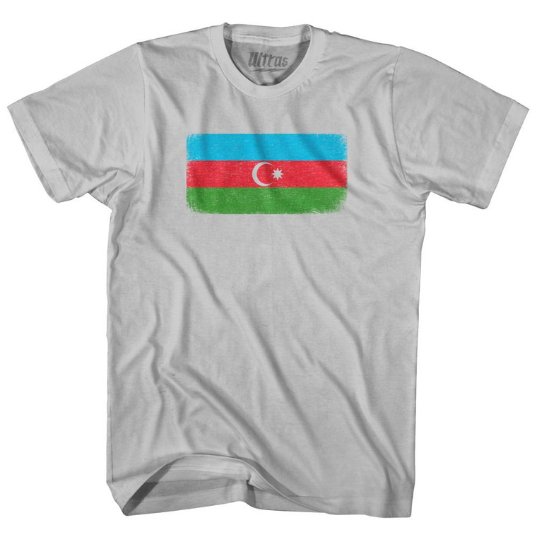 Azerbaijan Country Flag Adult Cotton T-Shirt by Ultras
