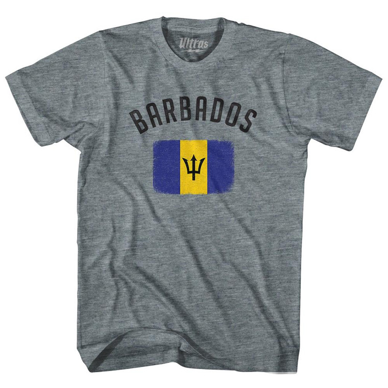 Barbados Country Flag Heritage Youth Tri-Blend T-Shirt by Ultras