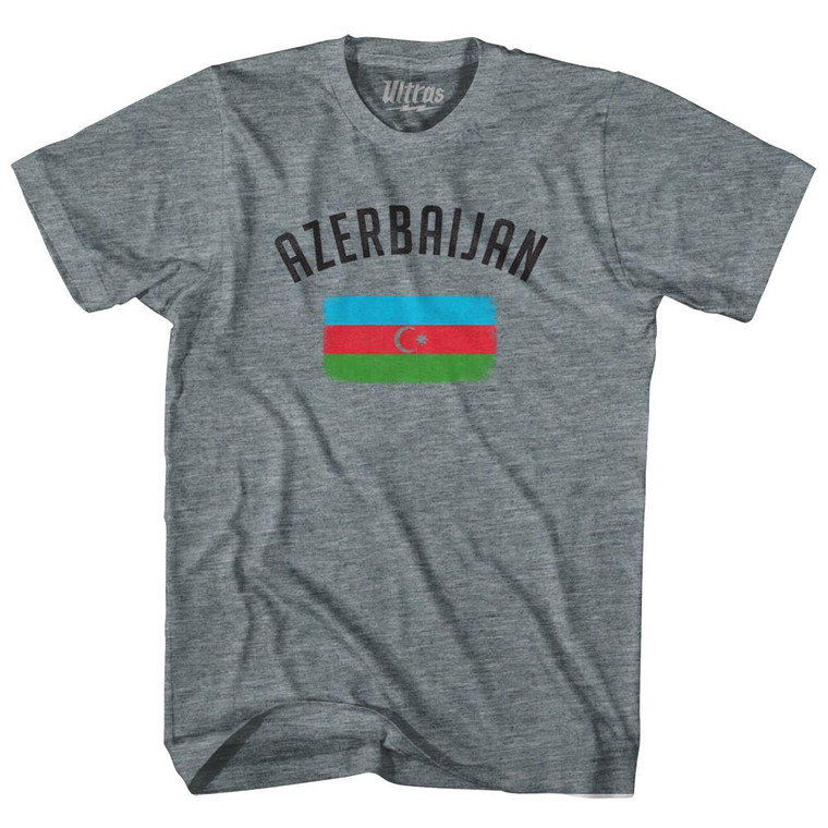 Azerbaijan Country Flag Heritage Youth Tri-Blend T-Shirt by Ultras