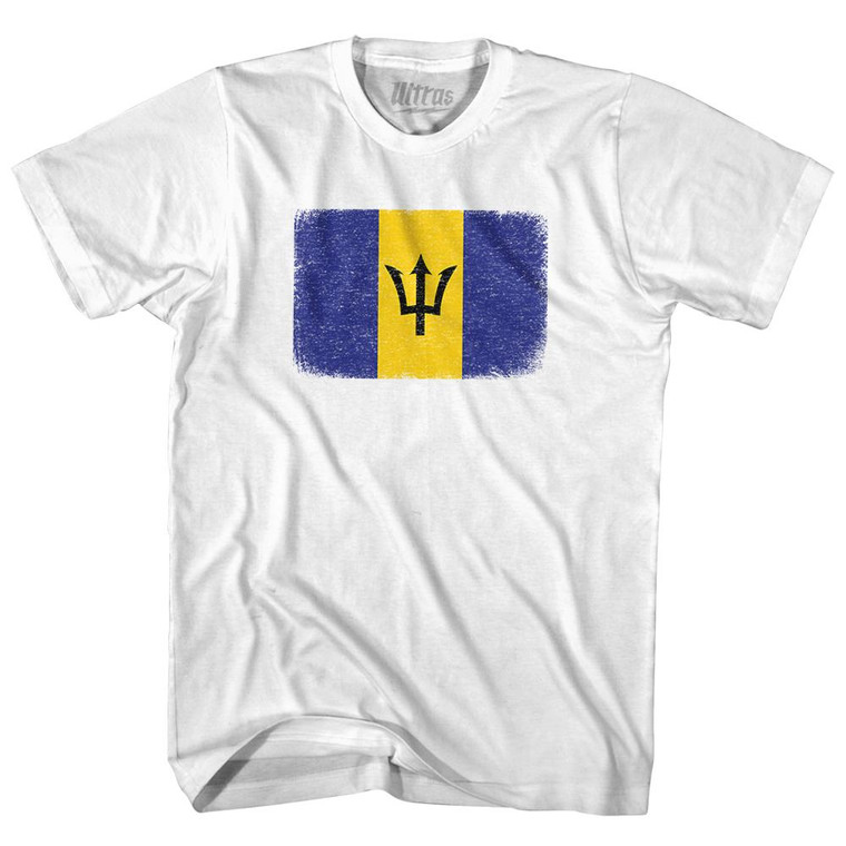 Barbados Country Flag Adult Cotton T-Shirt by Ultras