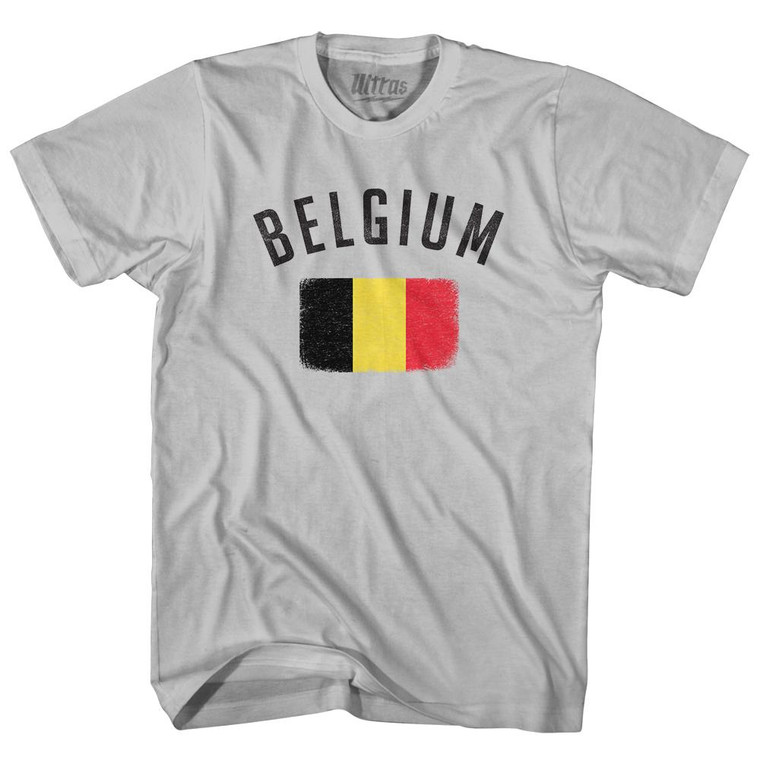 Belgium Country Flag Heritage Adult Cotton T-Shirt by Ultras
