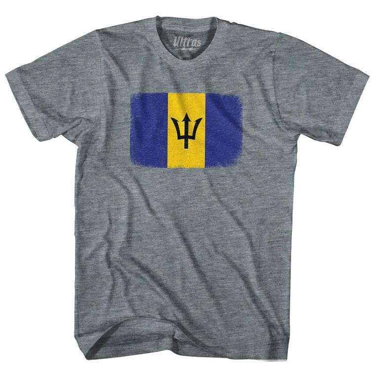 Barbados Country Flag Adult Tri-Blend T-Shirt by Ultras