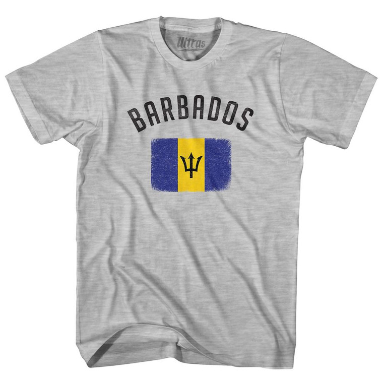 Barbados Country Flag Heritage Adult Cotton T-Shirt by Ultras